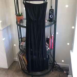Strapless maxi dress